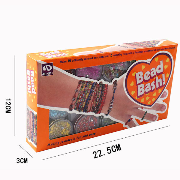 DIY-armband för barn med pärlor, flätad handgjord rep, pärltillverkning, pedagogiska leksaker, bästa presenten till flickor