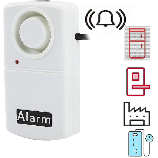 Strømbrudd Alarm, automatisk strømbruddvarsler, 120db LED-indikator Smart Alarmvarsling Sirene, strømbrudd Alarm (krever 9v batteri, ikke inkludert) (