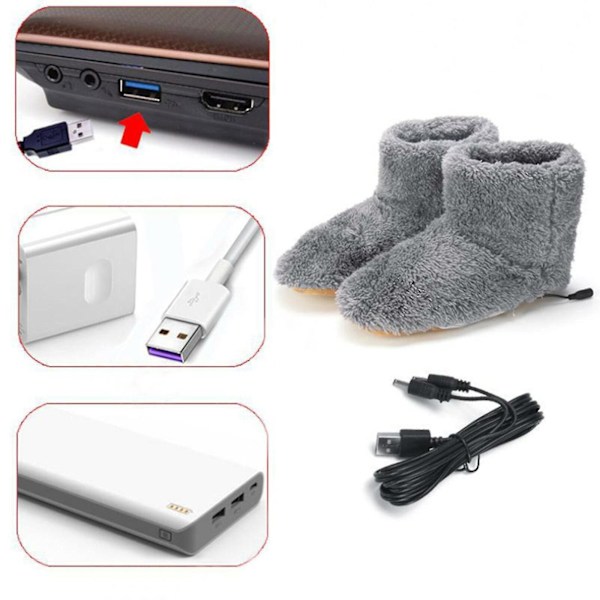 Jalkalämmittimet, Lämmitetyt Jalat, Kotitarvikkeet, USB-Lämmitin, Lahja, Luova, Talvi, Mukavat, Sähköiset Lämmityskengät