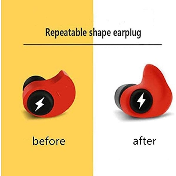Anpassade öronproppar, ljudisolerade öronproppar bekvämt hörselskydd för skytte, resor, simning, sömn, arbete och konserter