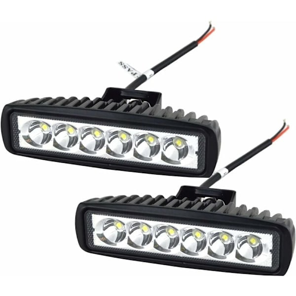 LED Arbejdslampe LED Lysstribe 12V 18W 15cm LED Bil Forlygte Vandtæt IP67 Spot Tågelygte LED Arbejdslampe til 4x4 Motorcykel Bil Lastbil Traktor...