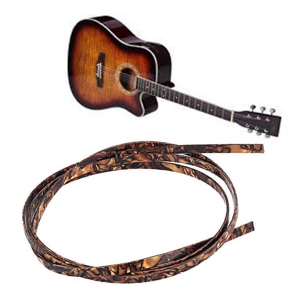 Dekorativa Bindningsremsor för Gitarr DIY Purflingremsor Kantremsor Celluloid Kant