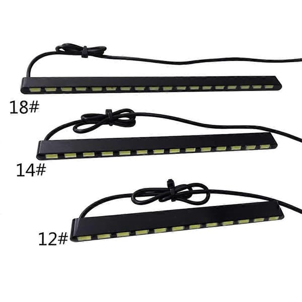 LED Dagslysstripe Lampe Bil Tåkelys Dagkjøring Lampe Aluminium