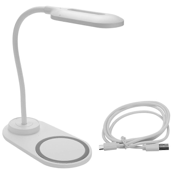 Himmennettävä LED-pöytälamppu langattomalla latauksella, langaton lataus pöytävalaisin joustava kierto paina
