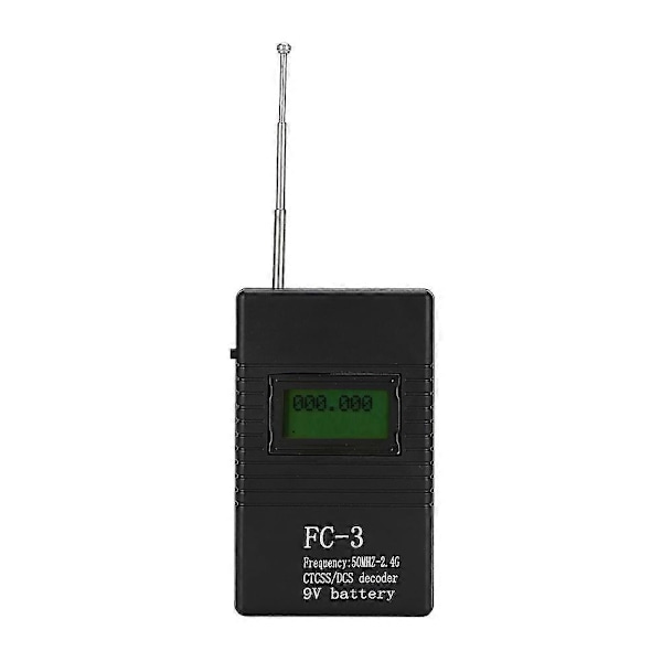 Portable Walkie Talkie RF Power Frequency Counter Meter Tester Decoder 50MHZ-2.4G