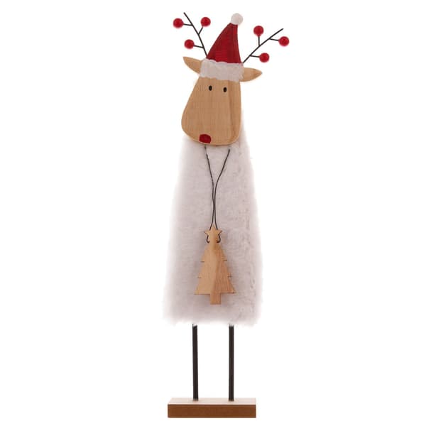 3 stk. Julepynt Elg Gammel Mand Juletræ Skrivebordsbutik Layout Mini Uldfilt Pynt