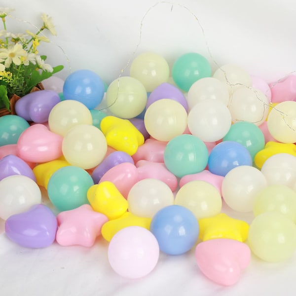 100 stk. Småbørns Pit Balls Tykkere Knussikker med Mesh Lomme Macaron Farve Ball Pit Balls Hjem Tilbehør