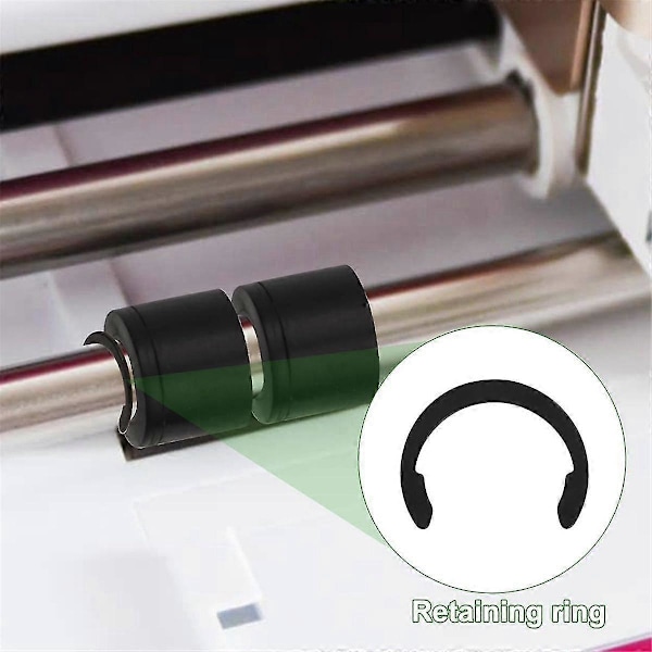 16 st Hållarklipsringar för Cricut Maker och Explore Airs, Uppgradering med Gummiband