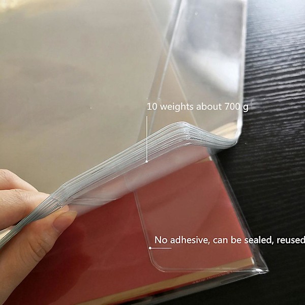 10 stk/pose Thicket PVC-material Ytterhylse Platebeskyttende Posedeksel