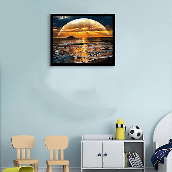 DIY Maalaa Numeroilla, Canvas-Maalaussetti Aikuisten, Piirustus Maalaustyökaluilla, Akryyli