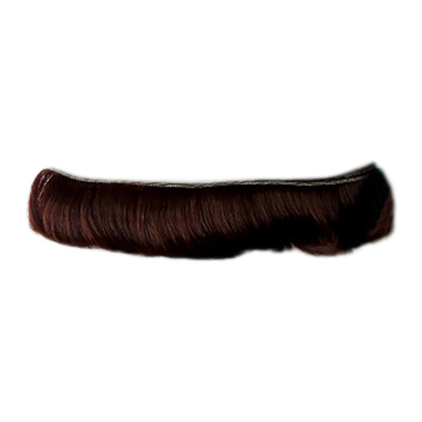 Mini Högtemperaturfiber Peruk i Enfärgad Långt Hår DIY Docktillbehör