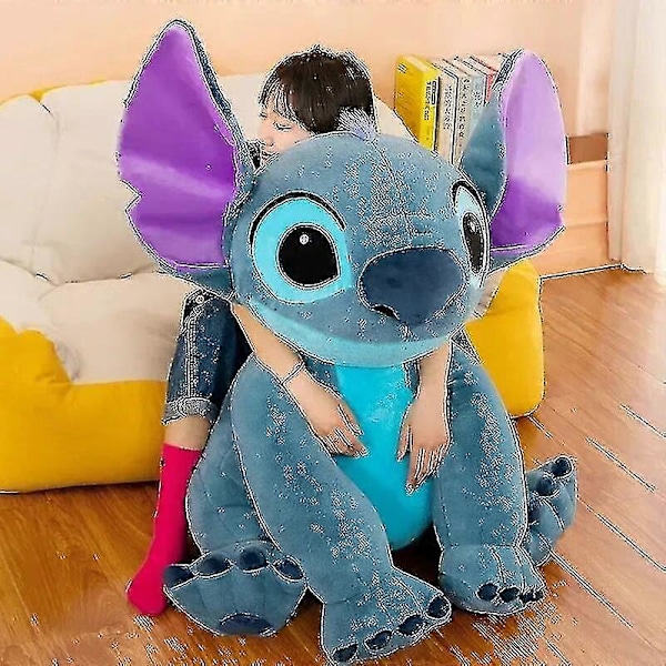 2024 Jätte Stor Lilo Stitch Plysch Leksak Cartoon Kawaii Djurpar Sovpåse Mjukt Material Leksak För Barn Present 80cm