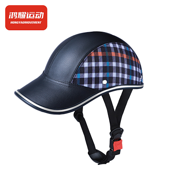 Half helmet Harley four seasons riding baseball cap summer helmet duckbill cap breathable lightweight retro half helmet men's bicycle