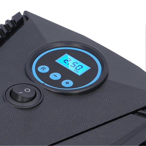 120W Dekkpump med Digitalt Display og LED-lys, Bærbar Automatisk for Bil, Sykkel, Motorsykkel 12V
