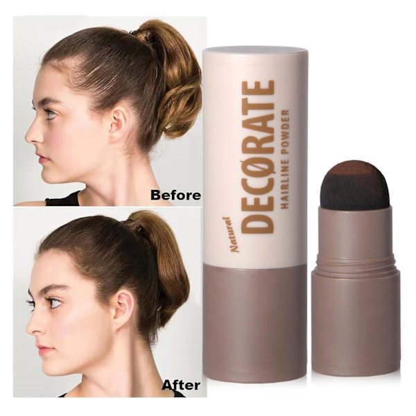 Hårpuder Stick, Hårfäste Puder Stick, Rot Touch Up för Tunnande Hår, Grått Hår Skugga Cover Up, Omedelbart Rot Concealer för Naturlig Volym