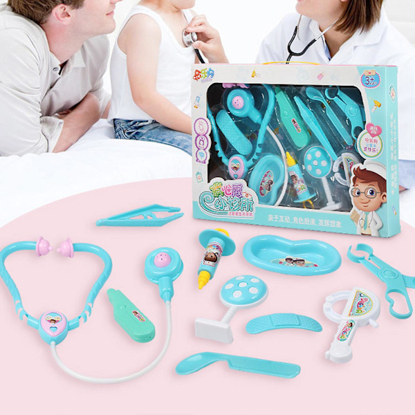 1 Set Läkarväska Leksaker Simulering Barnpresent Plast Doktor Barn Lek Läkarset för Cosplay
