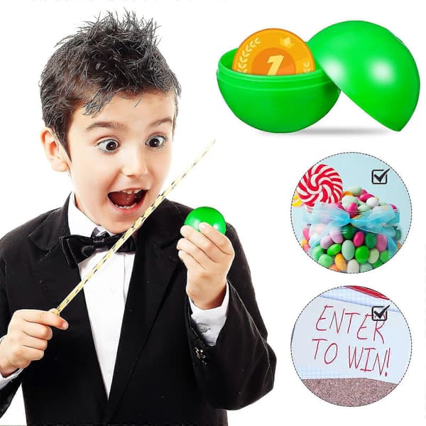 25 stk Lotterikuler Raffle Kuler Spill Runde Kuler Plast Hule Kuler Rekvisitter