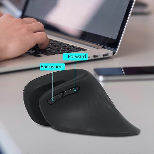 2.4G Ergonomisk Lodret Trådløs Optisk Mus til Håndleddet USB til Laptop PC