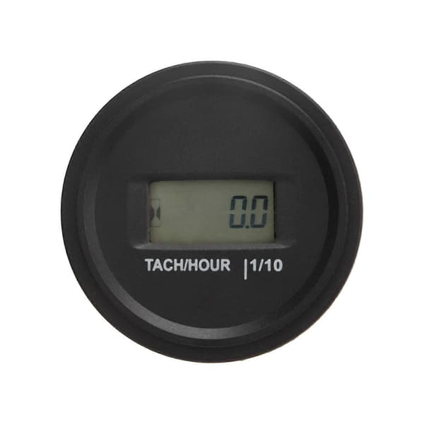 Tacho-timer LCD-display Rund Høj Præcision RPM Timer Måler til Motorcykel ATV Udenbordsmotor Generator Plæneklipper