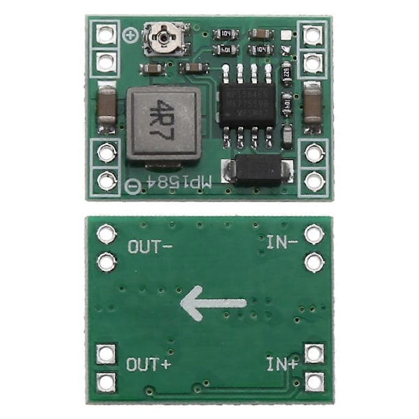 MP1584EN DC-DC 3A Tehoalasennollinen Säädettävä Moduuli Ylittää LM2596 24V - 12V9V5V3V Ultra-pieni MP1584