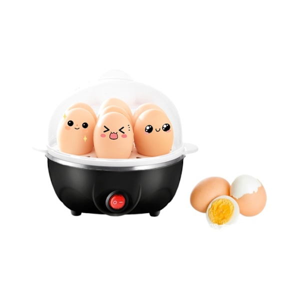 Husholdnings Mini Multifunksjonell Eggdamper Black