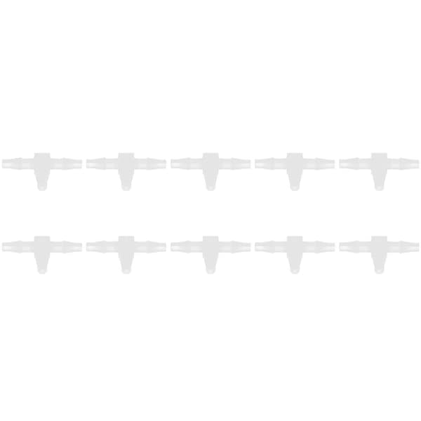10 stk. 3-vejs Plastikfitting Tryk- og Temperaturbestandig T-formet Tee 1/2 Barb Fitting7.9