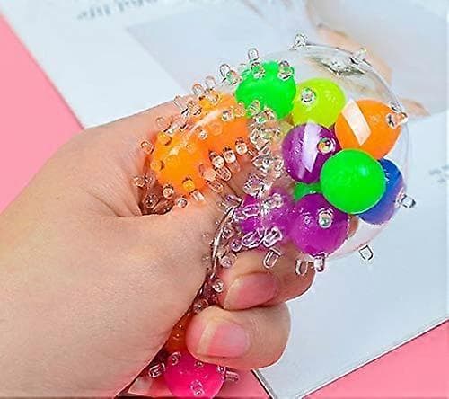 Aflastningsbold til sensorisk fidget legetøj stressaflastende bold legetøj strækbar tilfældig farve
