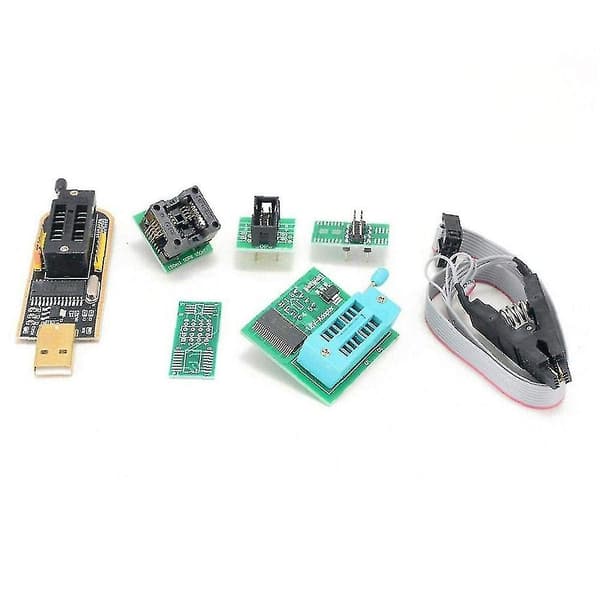 Ch341a Bios USB Programmer Sop8 Dip8 1.8v Konverteringsstik 8-bens Testklipsæt Til Eller Bundkort