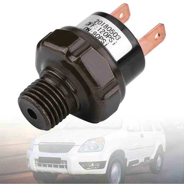 12V Universal Bil Automatisk Luftkompressor Afbryder Lufttrykskontrol Afbryder (90-120PSI)