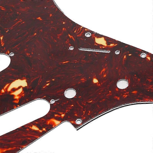 Röd Sköldpadds-Pickguard 3-lagers Scratch Plates för Precision Bass PB Gitarr