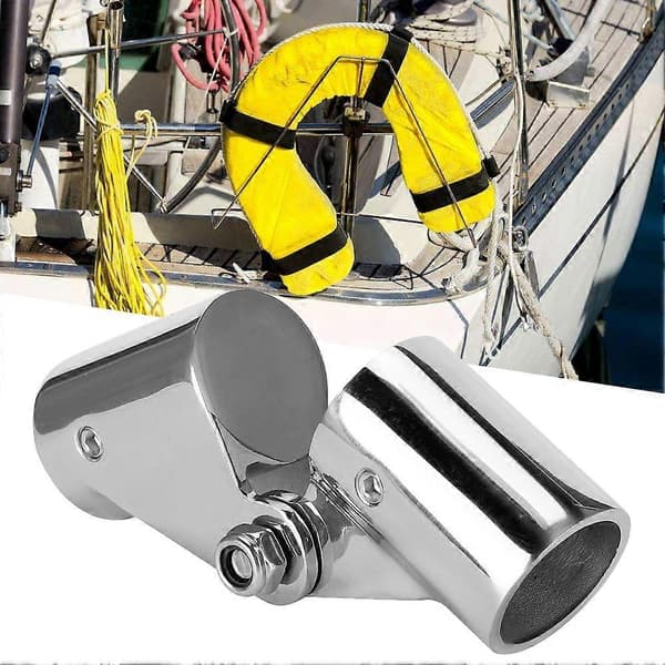 2 st Fällbara Rotationsbara Kopplingar Marin Båtskena Rörtillbehör 25 mm / 0,98 tum