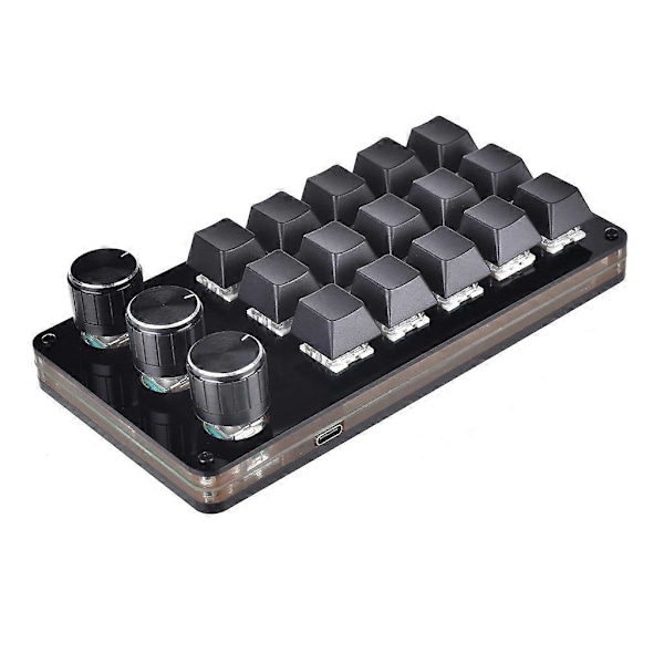 15-Tast Macro-Programmerbart Tastatur Mini Mekanisk Gaming Macro Tastatur 3 Knob KeyPad Hot Swap Gaming Tastatur