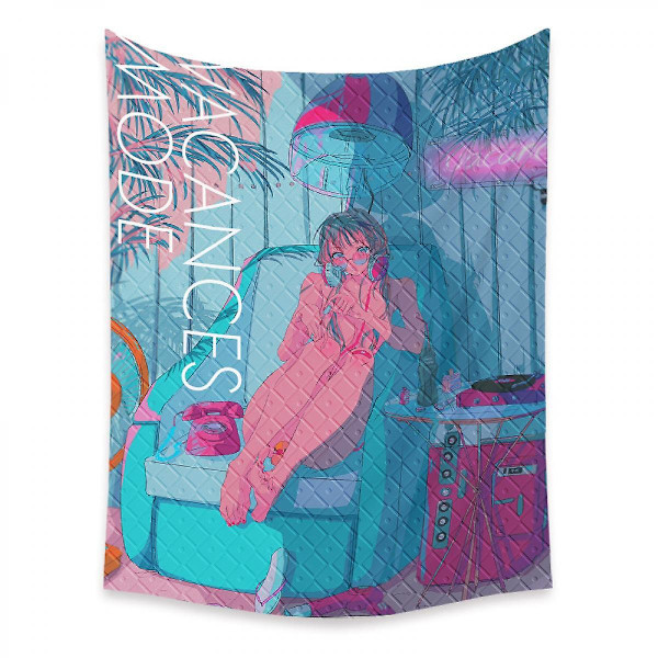 Wekity Anime Tapestry Æstetisk Kunst Hjem Baggrundstof Dekoration Gave Boho Tapestry til Stue Soveværelse Dekoration (614-21, 39 X 59 tommer)