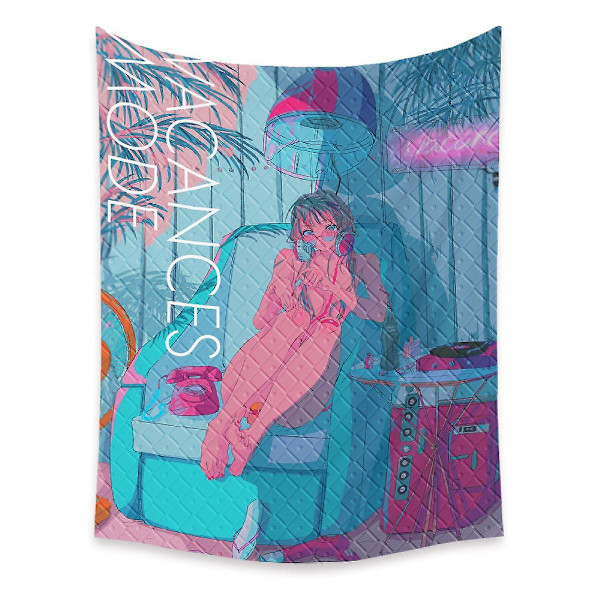 Wekity Anime Tapestry Estetisk Kunst Hjem Bakgrunn Stoff Dekor Gave Boho Tapestry for Stue Soverom Dekor (614-21, 39 X 59 tommer)