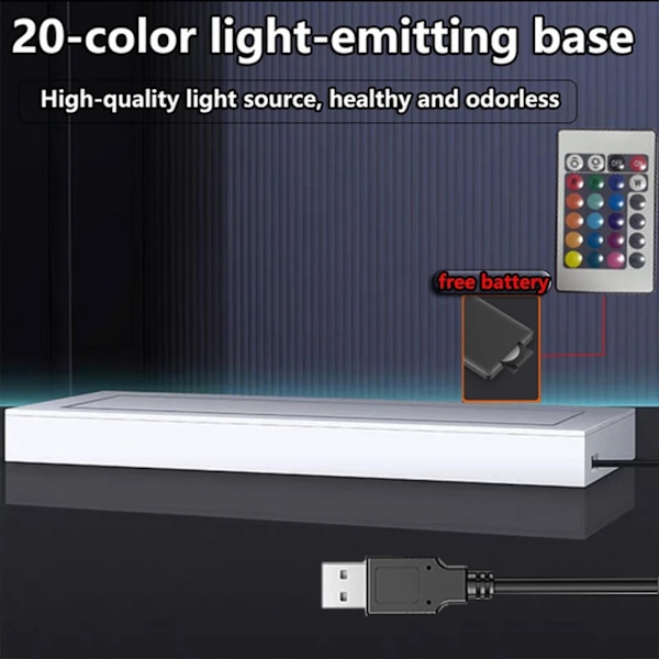 Skyddande genomskinligt fodral Dammskyddande displaybox för Ns Switch/oled, med lysande bas, Switch akrylvärdfodral
