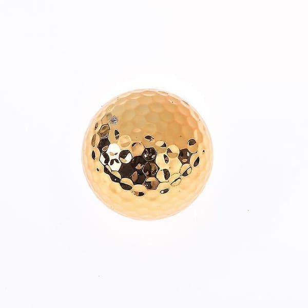 1 stk Golfballer Nyhet Golfutstyr Gullfarge