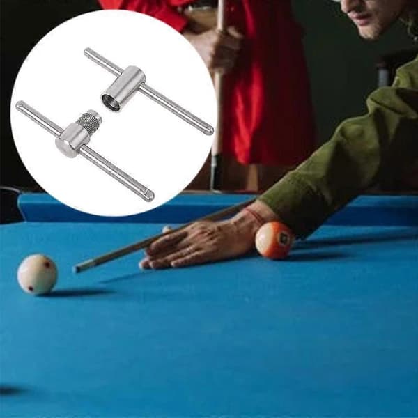 Stål Cue Tip Press Tool Shaper til 14mm Pool Snooker Billiard Arc Køer Stick Tip Kompressor