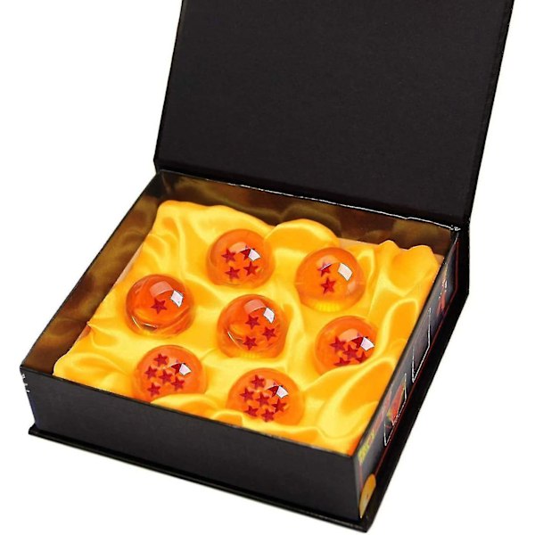 Dragon Balls Komplett Set I Presentförpackning Med Alla 7 Glaskulor