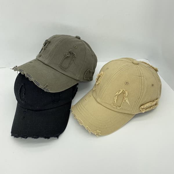 Hat Niche Hole Justerbar Baseball Cap Til Mænd Og Kvinder (Sort)