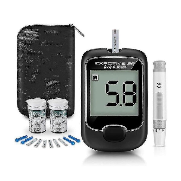 Blodsockermätare Diabetes Test Kit - 2023 Bästsäljare - Med Teststickor