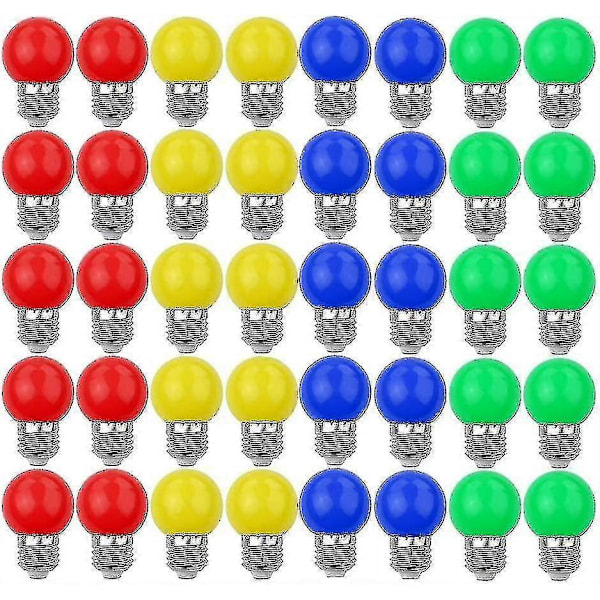 Farvede LED-pærer E27 3w=30w Dekorative og Designlys 240 Lumen AC220v-240v Dekorationslampe Mixe