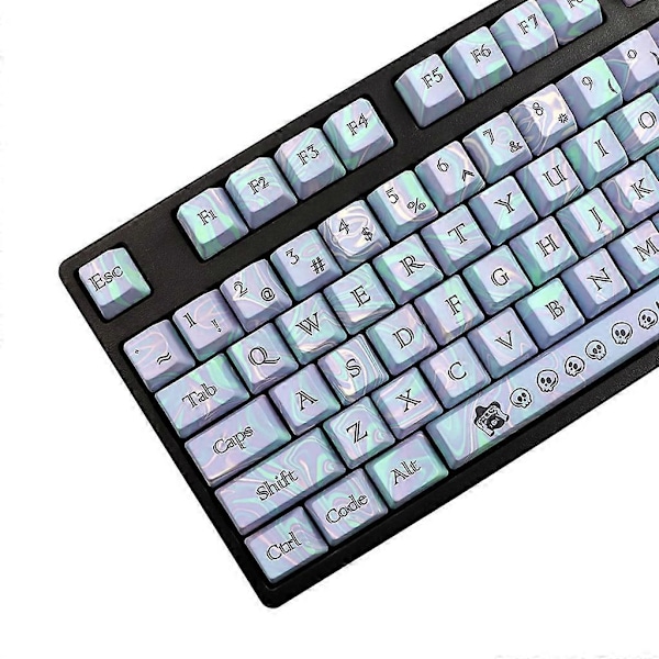 Näppäinhattusetti 112 kpl OEM-profiili ANSI ISO PBT Dye-Subbed -näppäimet mekaanisille näppäimistöille