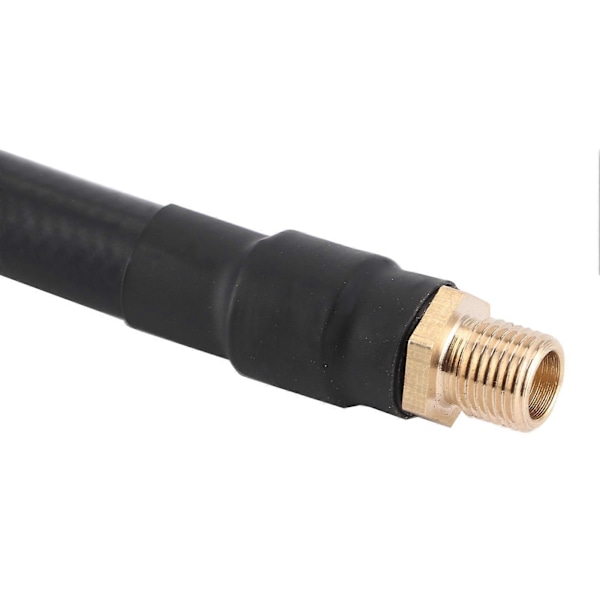 2-i-1 Dekk-inflator Slange Adapter Luftchuck Gummi Forlengelsesrør for Amerikansk Fransk Dekkventil