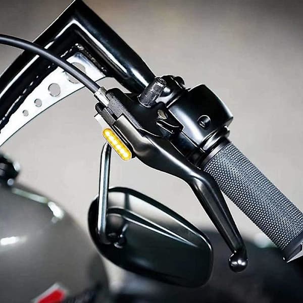 Mini Motorcykel Blinklys LED Flydende Flash Indikator til Motorcykel Scooter