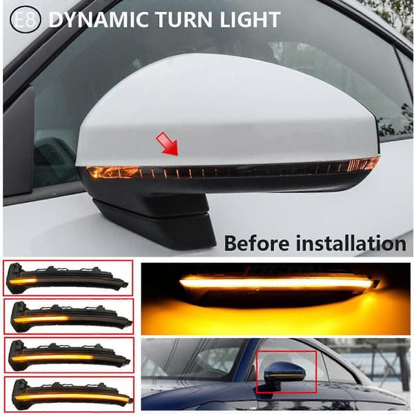 LED Dynamisk Sidespeil Blinklys for TT TTS TTRS MK3 8S