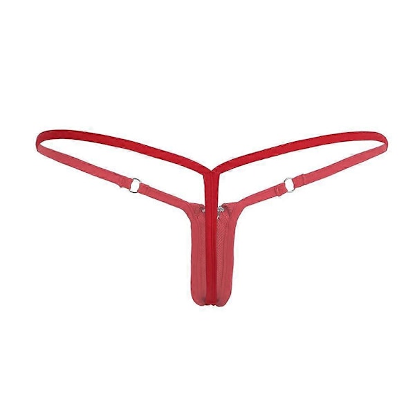 Dam Kvinnor Sexig Lingerie Trosor Slip Hommes Stretch Nylon G-string Mikro Bikini Blixtlås Mellanben Underkläder Underbyxor Knickers