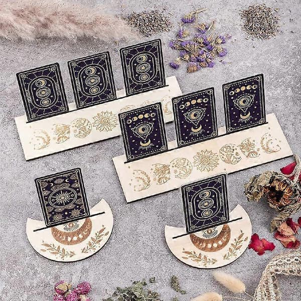 Tarotkortställ Set Tarotkort Display Stativ Häxa Wiccan Tillbehör