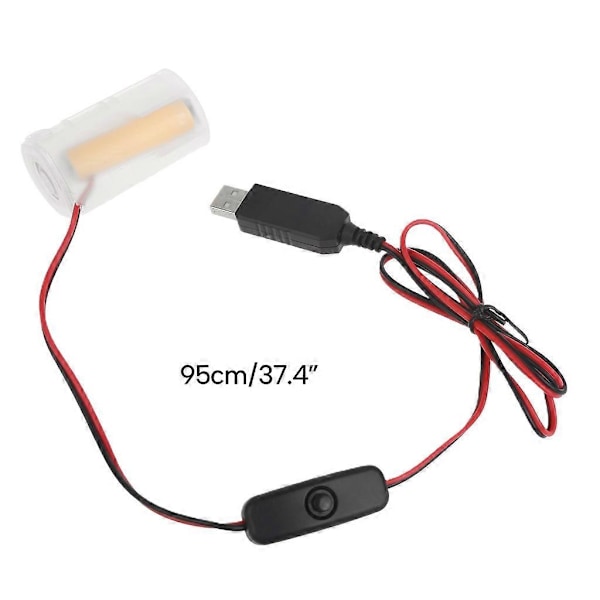 3V Strömkonverter LR20 D Batterielliminatorer Ersätter 2 st 1,5V D-batterier för Fjärrkontroll Ficklampa