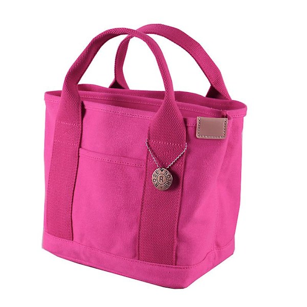 Kvinnors Canvasväska, Tote Bag Strandväska Bento Väskor Handväska Axelremsväska Cross Body Väska Dam Casual Chic Väskor-Ros Röd
