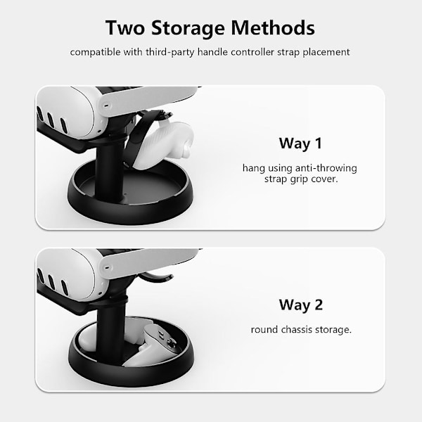 VR Display Stativ VR Headset Holder Station til Meta Quest 3 VR Headsets